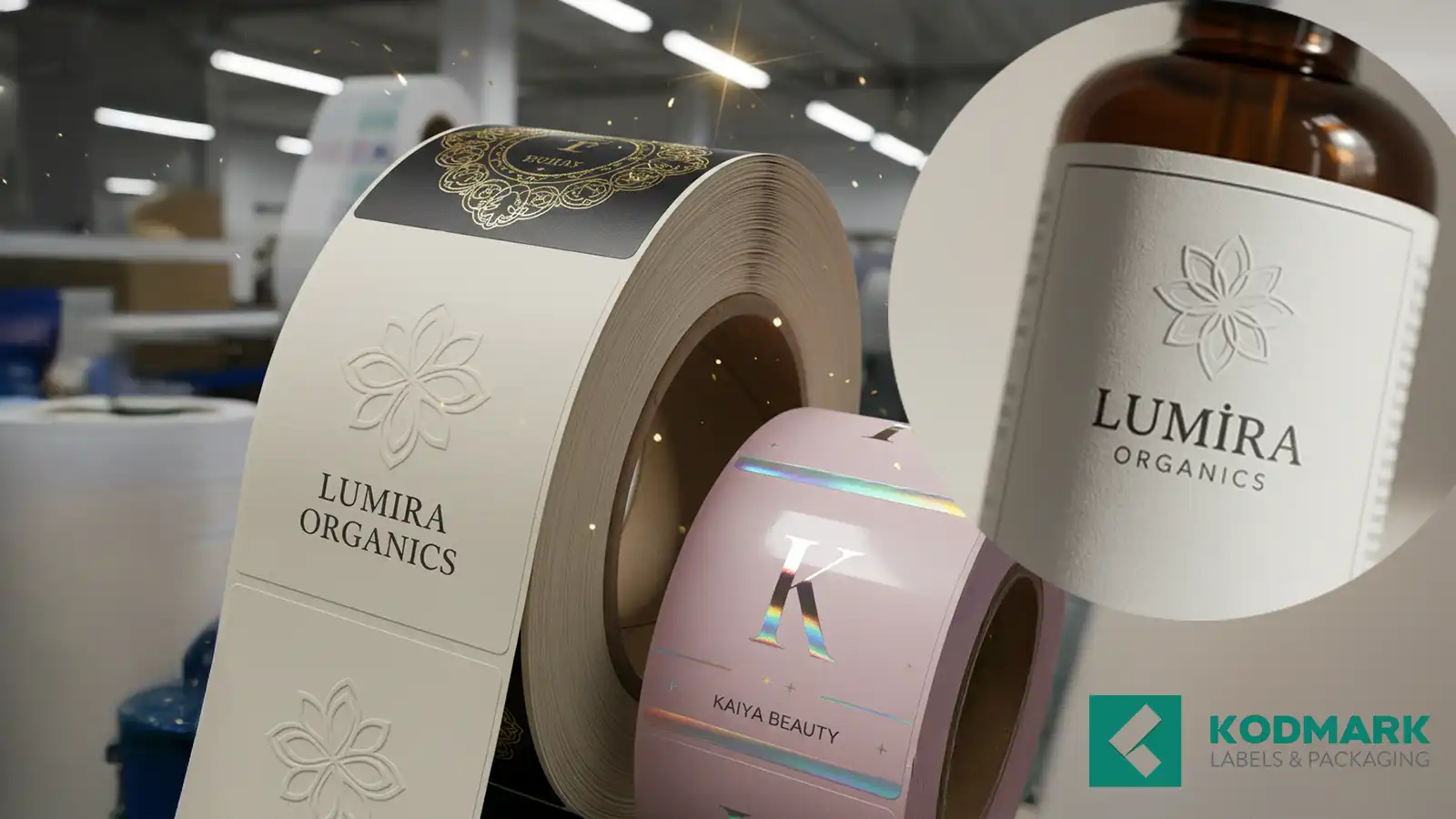 Коллаж премиум-этикеток с лаком, фольгой, конгревом/блинтом и эффектами шелкографии.