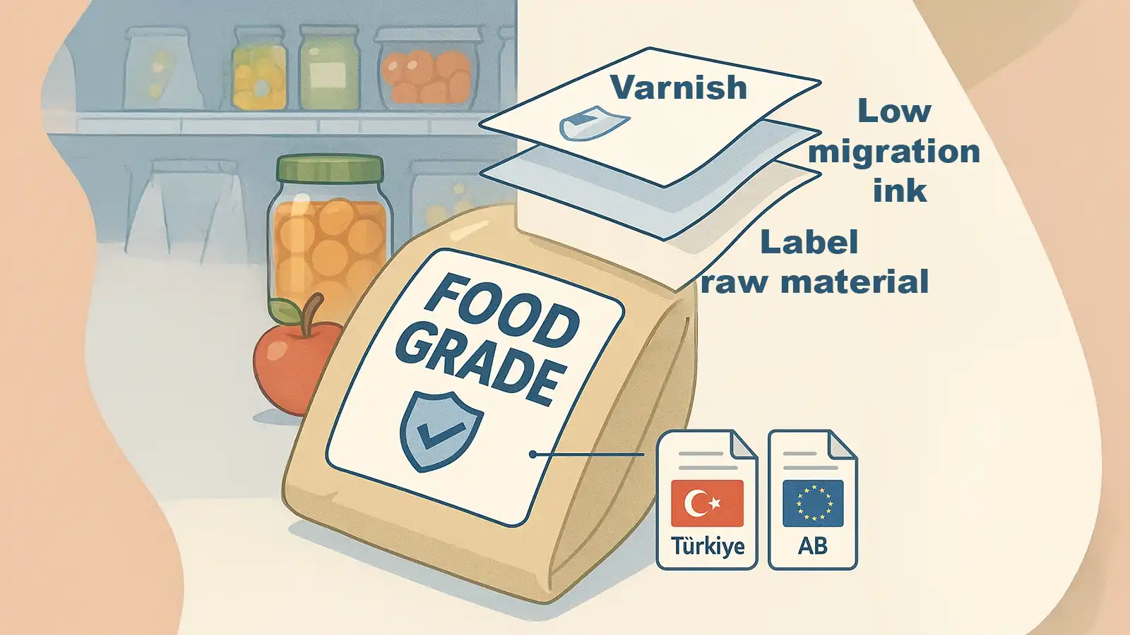 Визуализация этикеток для продуктов и напитков: соответствие пищевому контакту, стойкость к морозу и привлекательность на полке.
